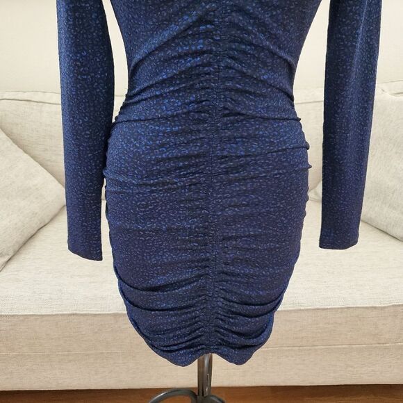 Michael Kors Ruched Leopard Print Dress -NEW - Picture 5 of 13